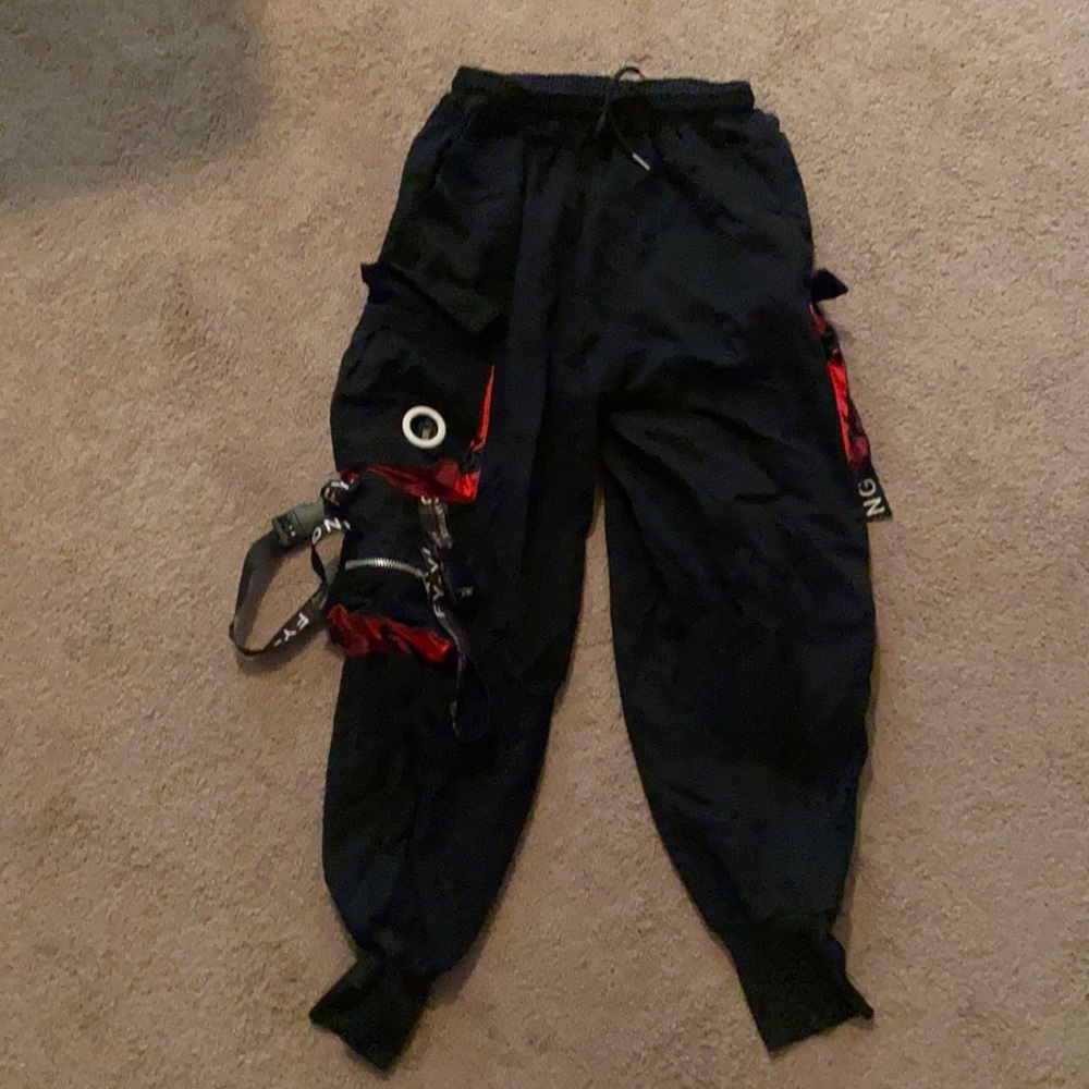 Weird pants with straps looks really cool